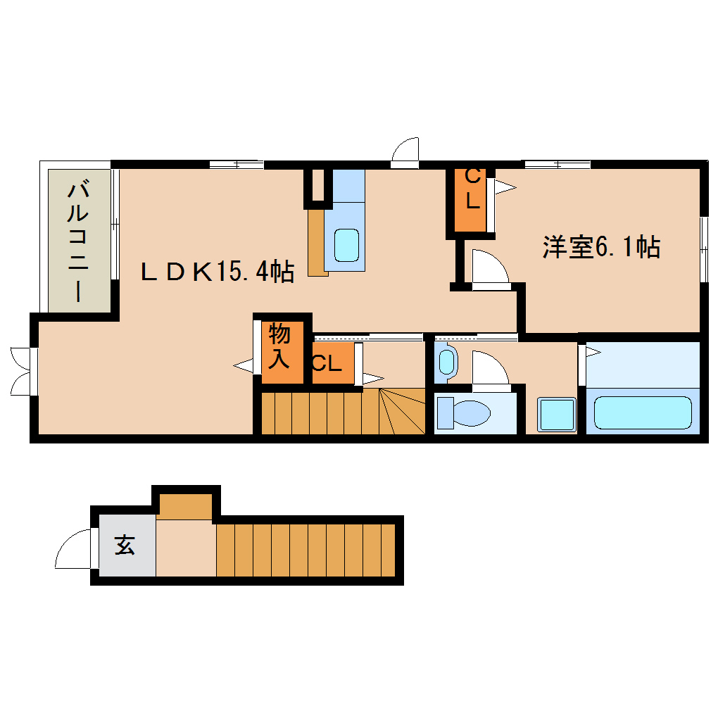 尼崎市戸ノ内町(阪急神戸線園田駅)のアパート賃貸物件 間取画像 尼崎市戸ノ内町(阪急神戸線園田駅)のアパート賃貸物件 間取画像
