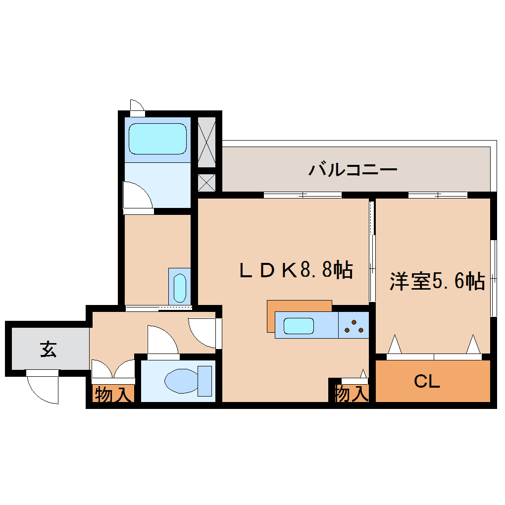 尼崎市高田町(阪急神戸線園田駅)のマンション賃貸物件 間取画像 尼崎市高田町(阪急神戸線園田駅)のマンション賃貸物件 間取画像