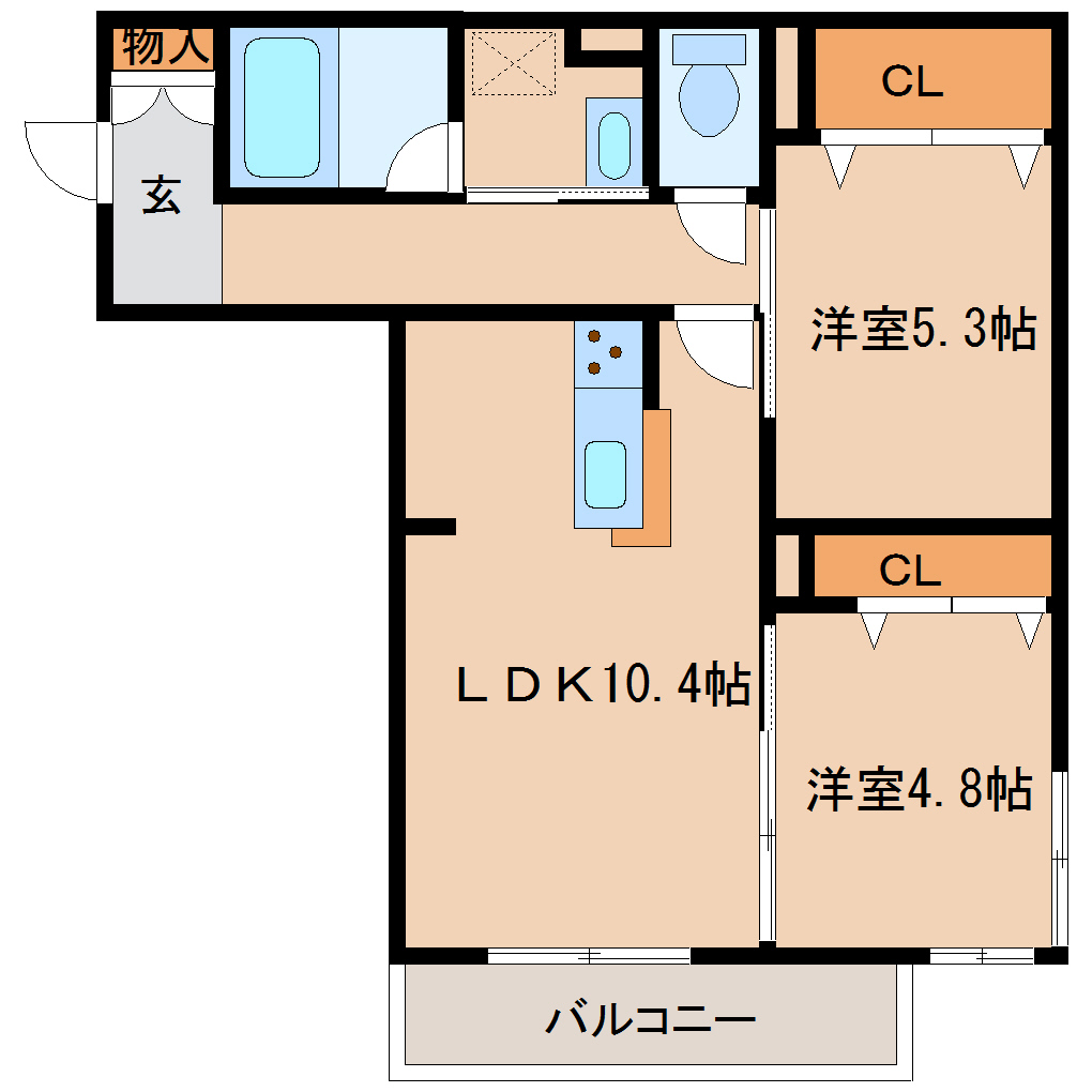 尼崎市高田町(阪急神戸線園田駅)のマンション賃貸物件 間取画像 尼崎市高田町(阪急神戸線園田駅)のマンション賃貸物件 間取画像
