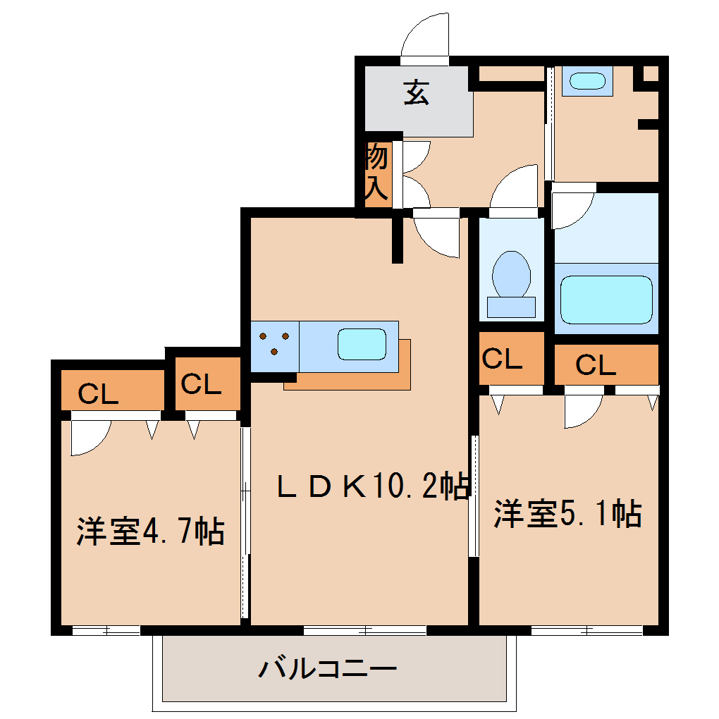 尼崎市高田町(阪急神戸線園田駅)のマンション賃貸物件 間取画像 尼崎市高田町(阪急神戸線園田駅)のマンション賃貸物件 間取画像