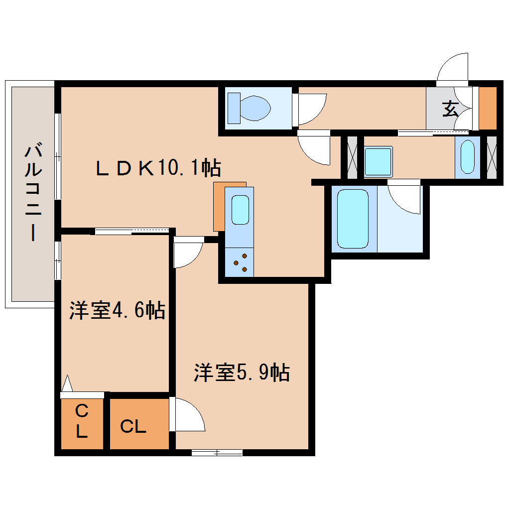尼崎市高田町(阪急神戸線園田駅)のマンション賃貸物件 間取画像 尼崎市高田町(阪急神戸線園田駅)のマンション賃貸物件 間取画像
