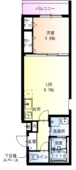 尼崎市南七松町(JR東海道本線(近畿)立花駅)のアパート賃貸物件 間取画像 尼崎市南七松町(JR東海道本線(近畿)立花駅)のアパート賃貸物件 間取画像