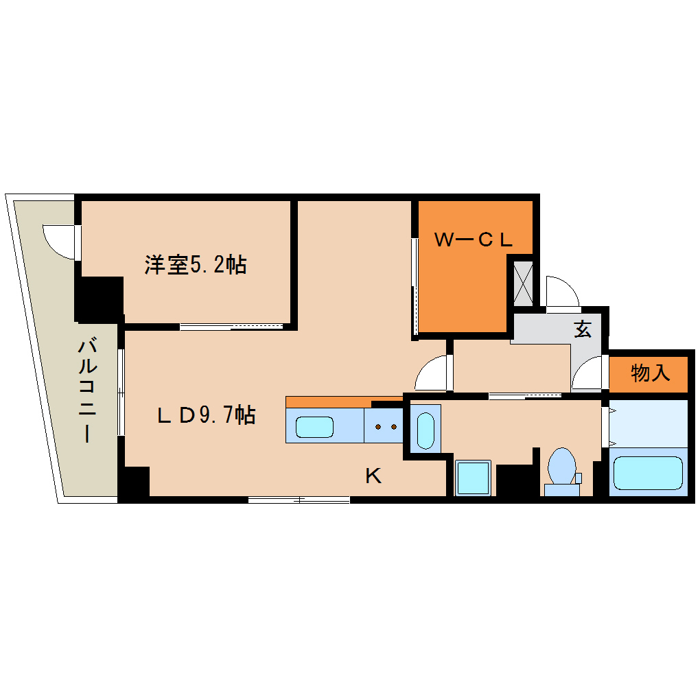 尼崎市武庫之荘東(阪急神戸線武庫之荘駅)のマンション賃貸物件 間取画像 尼崎市武庫之荘東(阪急神戸線武庫之荘駅)のマンション賃貸物件 間取画像