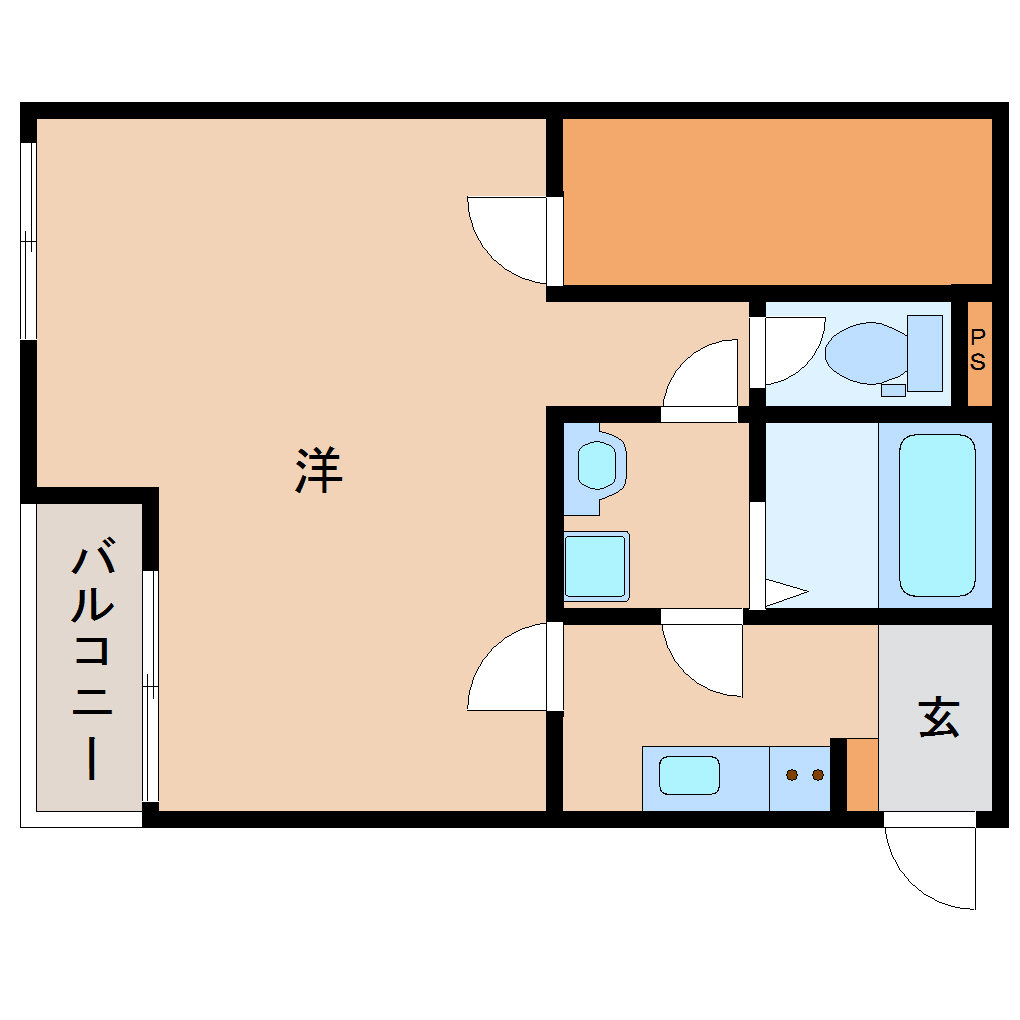 尼崎市道意町(阪神本線出屋敷駅)のアパート賃貸物件 間取画像 尼崎市道意町(阪神本線出屋敷駅)のアパート賃貸物件 間取画像