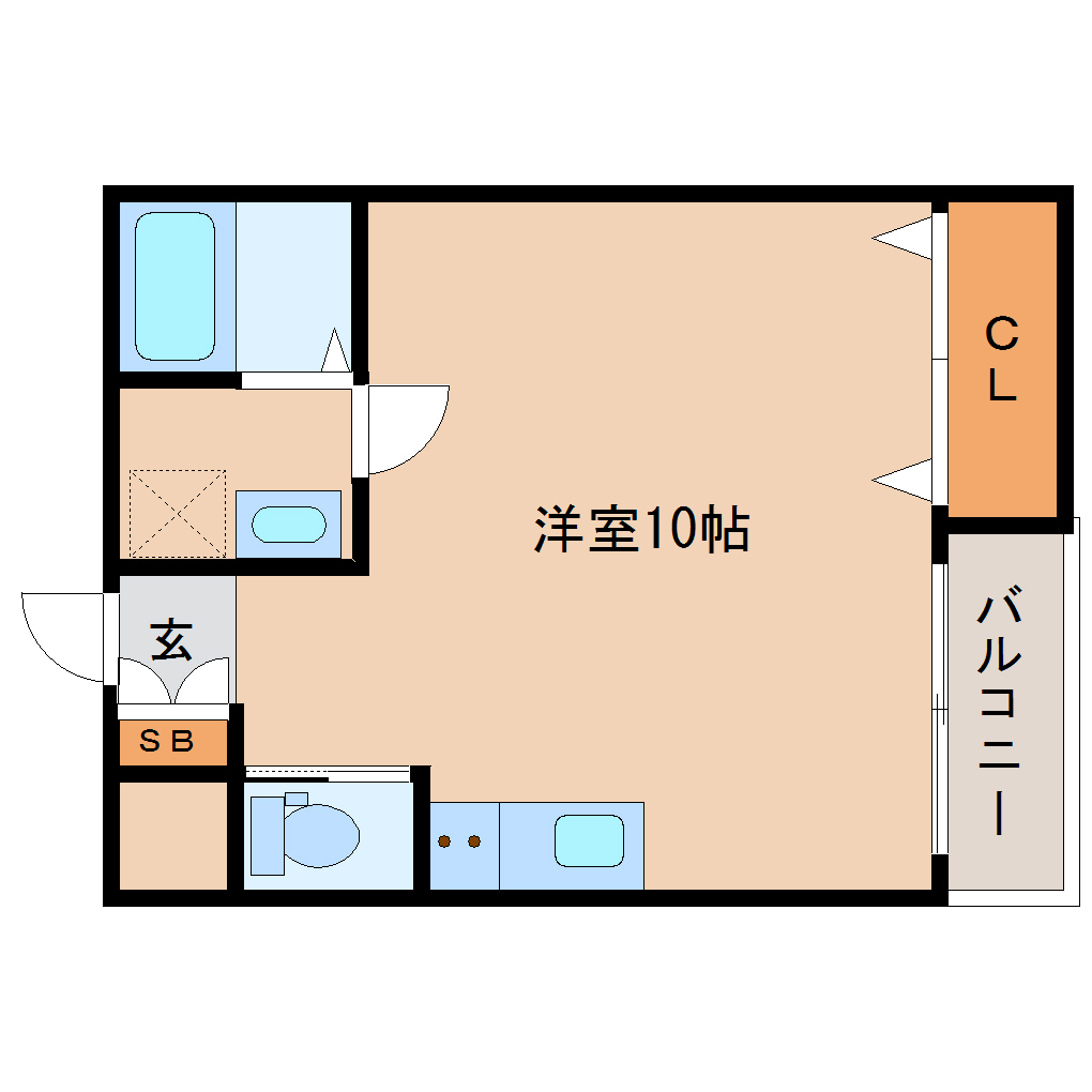 尼崎市建家町(阪神本線出屋敷駅)のアパート賃貸物件 間取画像 尼崎市建家町(阪神本線出屋敷駅)のアパート賃貸物件 間取画像