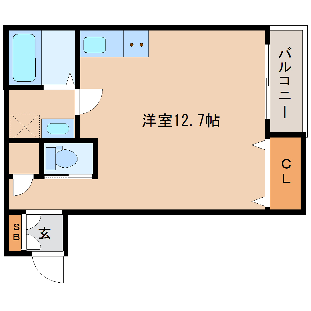 尼崎市建家町(阪神本線出屋敷駅)のアパート賃貸物件 間取画像 尼崎市建家町(阪神本線出屋敷駅)のアパート賃貸物件 間取画像