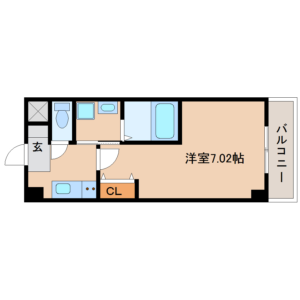 尼崎市富松町（阪急神戸線武庫之荘駅）のマンション賃貸物件 間取画像
