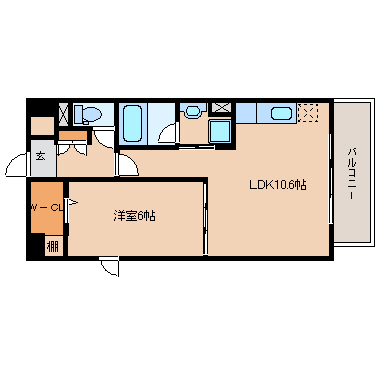 尼崎市武庫之荘東(阪急神戸線武庫之荘駅)のマンション賃貸物件 間取画像 尼崎市武庫之荘東(阪急神戸線武庫之荘駅)のマンション賃貸物件 間取画像