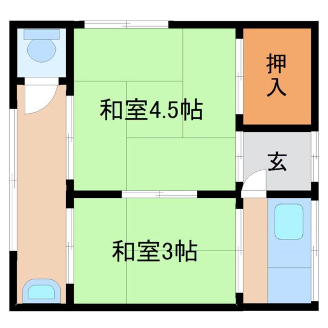 尼崎市西難波町(JR東海道本線(近畿)立花駅)のアパート賃貸物件 間取画像 尼崎市西難波町(JR東海道本線(近畿)立花駅)のアパート賃貸物件 間取画像