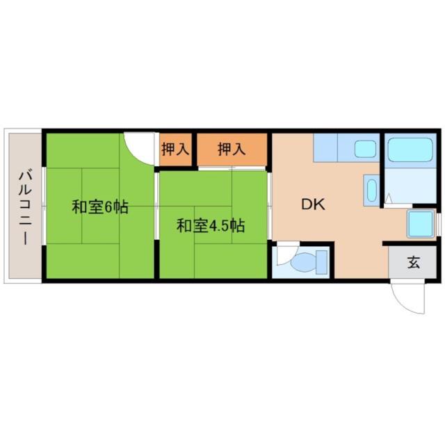 尼崎市食満(JR福知山線猪名寺駅)のマンション賃貸物件 間取画像 尼崎市食満(JR福知山線猪名寺駅)のマンション賃貸物件 間取画像