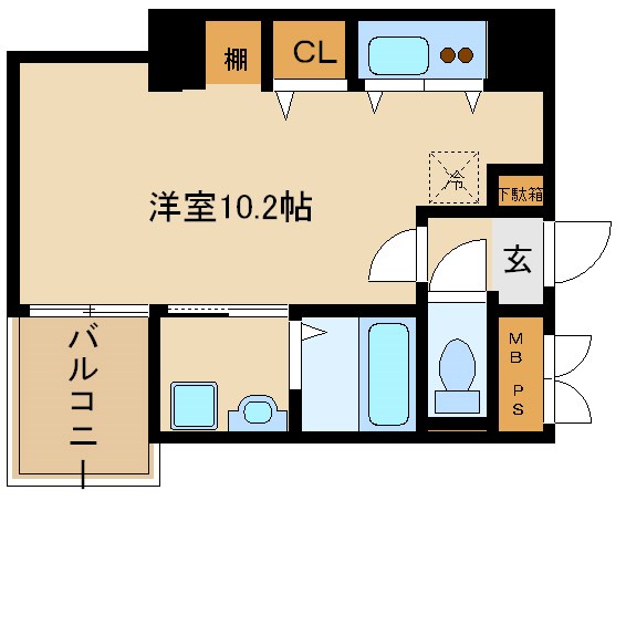 尼崎市猪名寺(JR福知山線猪名寺駅)のマンション賃貸物件 間取画像 尼崎市猪名寺(JR福知山線猪名寺駅)のマンション賃貸物件 間取画像