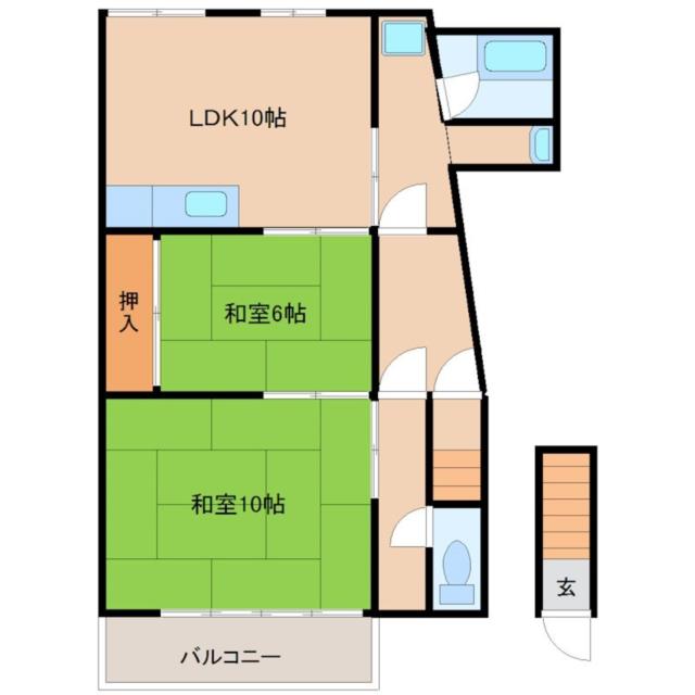 尼崎市尾浜町(阪急神戸線塚口(阪急)駅)の貸家賃貸物件 間取画像 尼崎市尾浜町(阪急神戸線塚口(阪急)駅)の貸家賃貸物件 間取画像