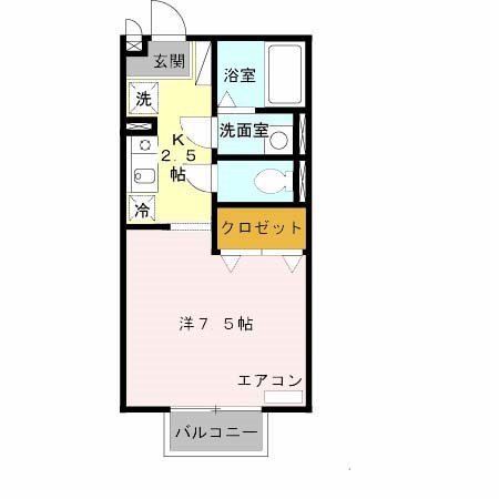 尼崎市小中島(阪急神戸線園田駅)のアパート賃貸物件 間取画像 尼崎市小中島(阪急神戸線園田駅)のアパート賃貸物件 間取画像