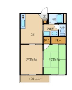 尼崎市蓬川荘園(阪神本線出屋敷駅)のアパート賃貸物件 間取画像 尼崎市蓬川荘園(阪神本線出屋敷駅)のアパート賃貸物件 間取画像