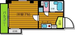 尼崎市昭和通(阪神本線出屋敷駅)のマンション賃貸物件 間取画像 尼崎市昭和通(阪神本線出屋敷駅)のマンション賃貸物件 間取画像