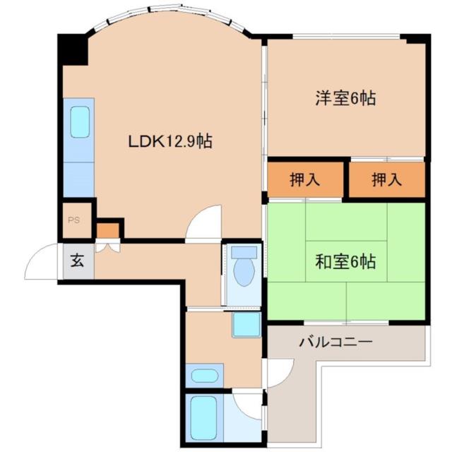 尼崎市神崎町(阪急神戸線園田駅)のマンション賃貸物件 間取画像 尼崎市神崎町(阪急神戸線園田駅)のマンション賃貸物件 間取画像