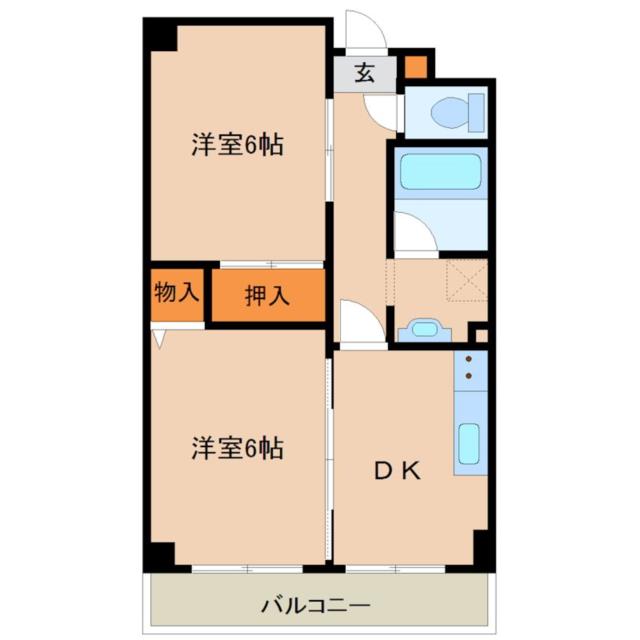 尼崎市小中島(阪急神戸線園田駅)のマンション賃貸物件 間取画像 尼崎市小中島(阪急神戸線園田駅)のマンション賃貸物件 間取画像