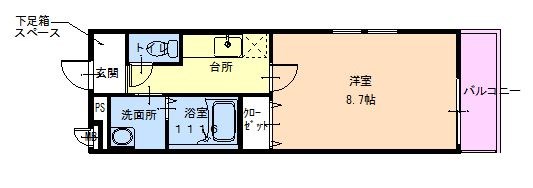 尼崎市武庫元町(阪急神戸線武庫之荘駅)のアパート賃貸物件 間取画像 尼崎市武庫元町(阪急神戸線武庫之荘駅)のアパート賃貸物件 間取画像