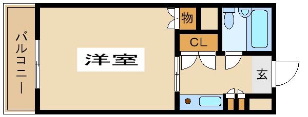 尼崎市水堂町(JR東海道本線(近畿)立花駅)のマンション賃貸物件 間取画像 尼崎市水堂町(JR東海道本線(近畿)立花駅)のマンション賃貸物件 間取画像