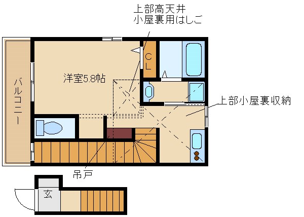 尼崎市稲葉荘(JR東海道本線(近畿)立花駅)のアパート賃貸物件 間取画像 尼崎市稲葉荘(JR東海道本線(近畿)立花駅)のアパート賃貸物件 間取画像